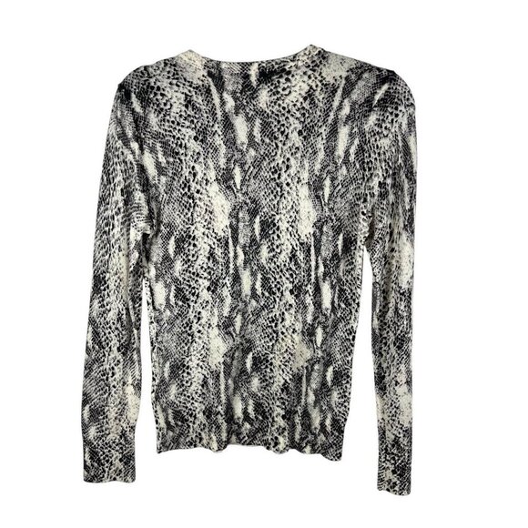 Equipment Silk Cashmere Snake Print Sweater Women’s Size XS Luxury Designer - Picture 2 of 7